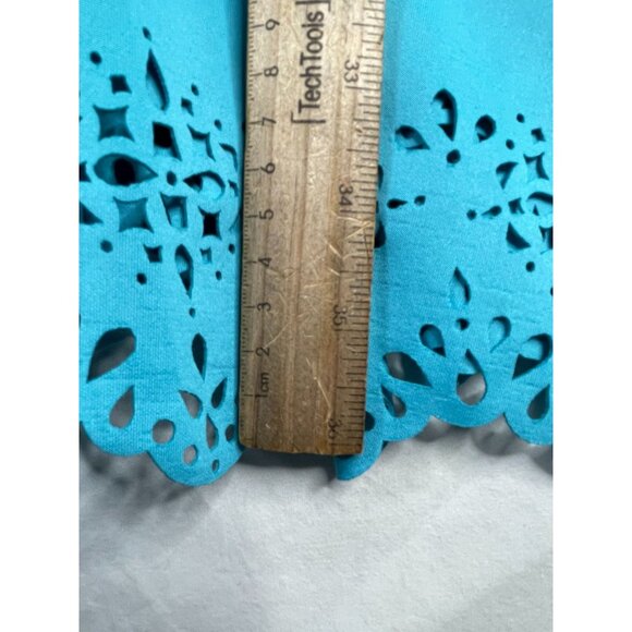 Cynthia Rowley Knee Length Sleeveless Cutout Detail‎ Bottom size 8 Blue - Picture 8 of 8